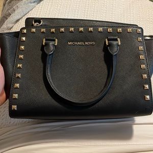 Micheal Kors Studded Black Bag